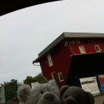 Pauli und Nic beim Haus über Kopf in Rügen (1)